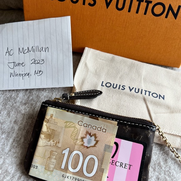 Louis Vuitton Mini Lin Key Pouch/ Cles - Picture 7 of 9